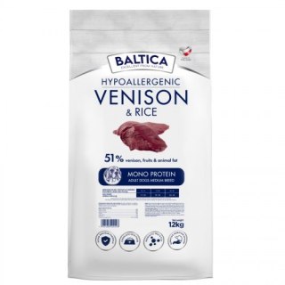 BALTICA NUTRACEUTIC Hypoallergenic Venison & rice M 12kg