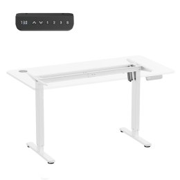 Biurko elektryczne regulacja wys. Ergo Office ER-400 W, max wys. 1160mm, max - 80 kg, bez blatu do pracy stojąco siedzącej, biał
