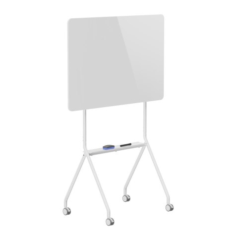 Tablica mobilna suchościeralna Ergo Office ER-306, orientacja pozioma, biała, jednostronna, z półką, wymiary tablicy 1190x790mm