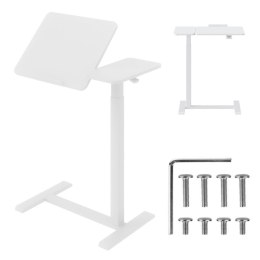 Biurko mobilne/stand na laptop Maclean MC-120 W, białe, regulacja wysokośc 76-109cm, max. 30kg