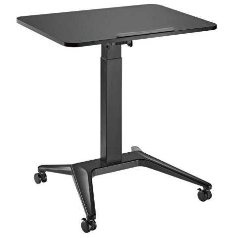 Biurko stolik mobilny na laptop Maclean MC-453B, czarne pneumatyczna regulacja wysokości 80x52cm 8kg max 109cm wys