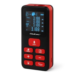 Dalmierz Qoltec laserowy z poziomicą | podświetlany LCD | 50m
