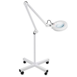 Lampa kosmetyczna Maclean MCE152 na kółkach z lupą 5 dioptrii, powiększenie 8x, LED