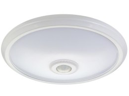 Plafon LED Maclean MCE131 ACU 12W z czujnikiem ruchu pir i zasilaniem awaryjnym zasięg 6m