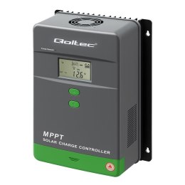 Regulator ładowania MPPT Qoltec solarny z czujnikiem temperatury 50A | 12V / 24V | LCD | 2 x USB | Bluetooth | APP | GEL | LiFeP