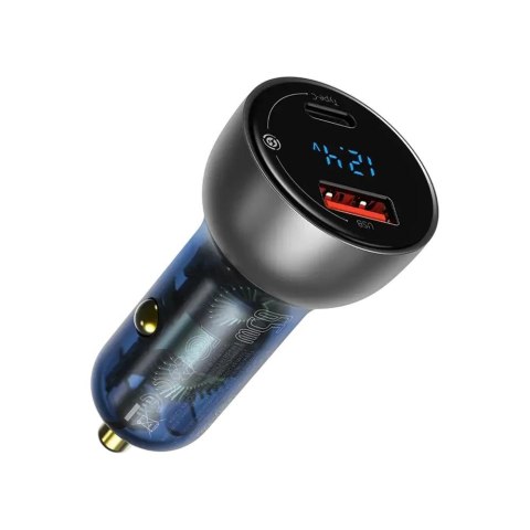 Ładowarka samochodowa Baseus CCKX-C0A 65W szybka z gniazdem USB QC3.0 oraz USB-C PD 3.0 PPS