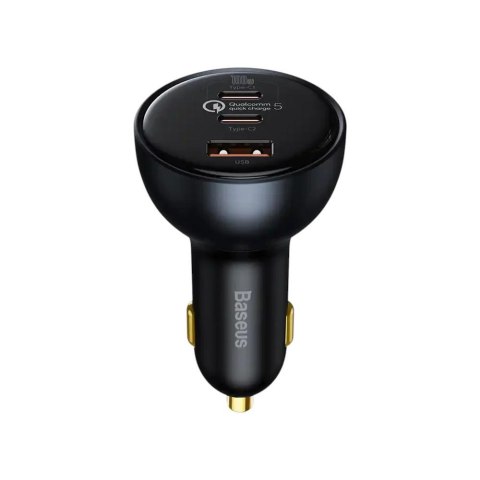 Ładowarka samochodowa Baseus TZCCZM-0G szybka 160W z gniazdem USB QC3.0 oraz 2x USB-C PD 3.0 PPS