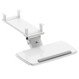 Uchwyt na klawiaturę podbiurkowy Maclean MC-156 W, regulowany, max. 5kg, biały