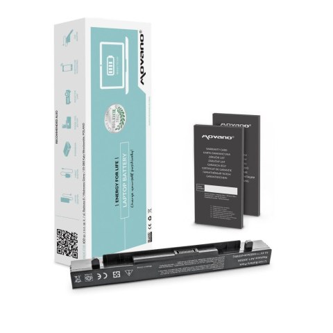 Bateria Movano do notebooka Asus X550, A450, F450, K550, A41-X550A (14.4V-14.8V) (4400 mAh)
