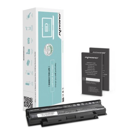 Bateria Movano do notebooka Dell 13R, 14R, 15R, J1KND (10.8V-11.1V) (4400 mAh)