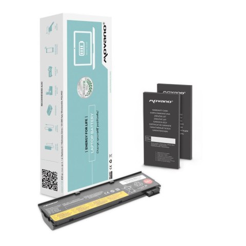 Bateria Movano do notebooka Lenovo ThinkPad 45N1127, T440, T450s, X240 (10.8V-11.1V) (4400 mAh)