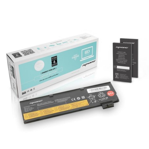 Bateria Movano do notebooka Lenovo Thinkpad SB10K97582, T470, T570 (10.8V-11.1V) (4400 mAh)