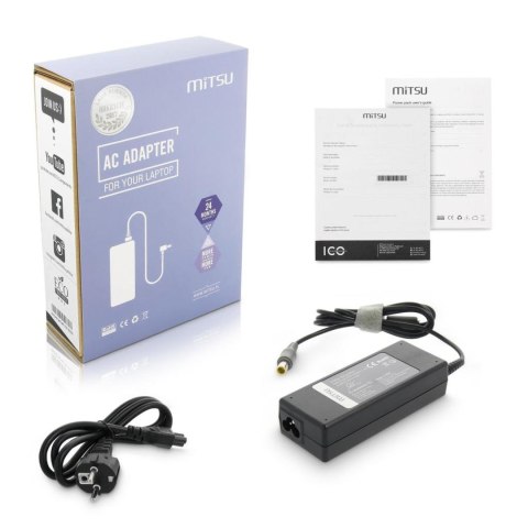 Zasilacz sieciowy Mitsu 20V 4.5A (8.0x5.5 pin) 90W do notebooka Lenovo