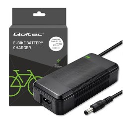 Ładowarka Qoltec do roweru skutera elektrycznego 36V | 42V | 4A | 5.5*2.1 +kabel zasilający