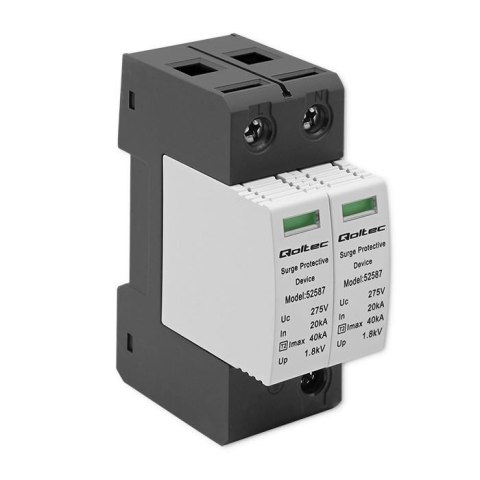 Ogranicznik przepięć Qoltec ochronnik AC | 2P | 275V | T2 | C