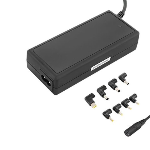Zasilacz sieciowy uniwersalny Qoltec 90W automatyczny 9 wtyczek | +kabel zasilający