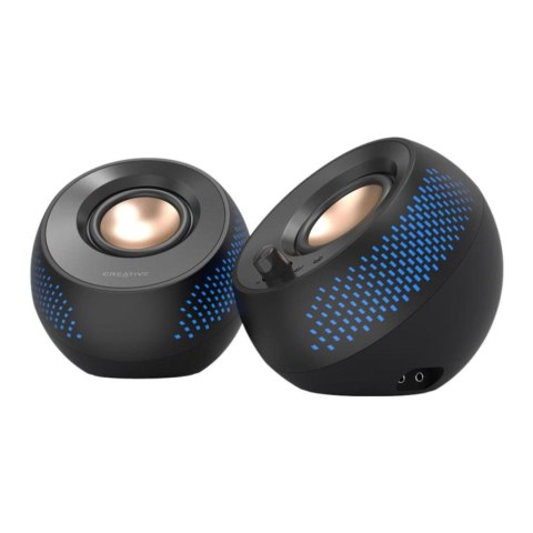 Głośniki Creative Pebble X 15W Bluetooth 5.3 USB-C RGB czarne