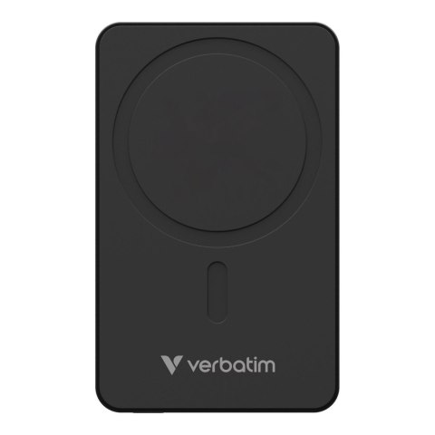 Powerbank Verbatim Charge 'n' Go Essentials Magnetic Wireless 5000mAh USB-C PD 3.0 Black