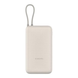 Powerbank Xiaomi 33W 20000mAh 2xUSB-C 1xUSB-A wbudowany kabel Tan