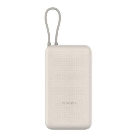 Powerbank Xiaomi 33W 20000mAh 2xUSB-C 1xUSB-A wbudowany kabel Tan
