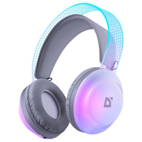 Słuchawki z mikrofonem Defender FREEMOTION B651 bezprzewodowe Bluetooth podświetlane RGB