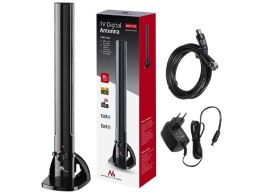 Antena TV DVB-T/T2 H.265 HEVC Maclean MCTV-930 wewnętrzna tubowa LTE, max poziom wyjściowy 100dBµV