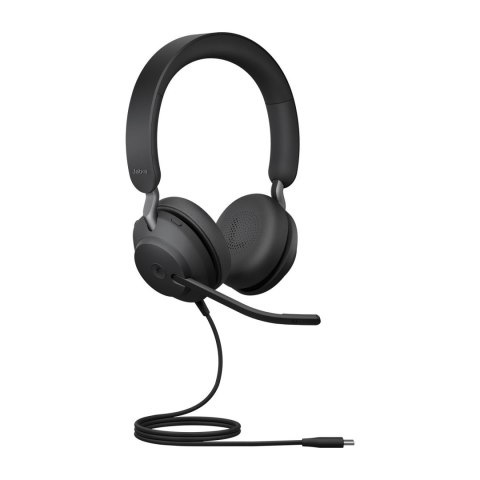 Słuchawki przewodowe z mikrofonem Jabra Evolve2 40 USB-C MS Stereo