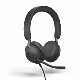 Słuchawki przewodowe z mikrofonem Jabra Evolve2 40 USB-C Stereo czarne