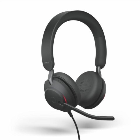 Słuchawki przewodowe z mikrofonem Jabra Evolve2 40 USB-C Stereo czarne