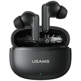 Słuchawki z mikrofonem Usams E05 TWS Bluetooth 5.0+ stacja dokująca - czarne