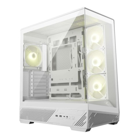 Obudowa MSI MAG PANO 130R PZ WHITE ATX Midi z oknem, bez zasilacza