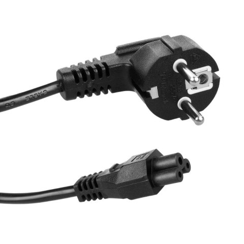 Kabel zasilający typu koniczynka Maclean MCTV-857, 3 pin, wtyk EU, 1.5m