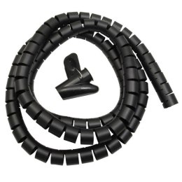 Organizator maskownica kabli Maclean MCTV-676 B czarna 25mm x 2m