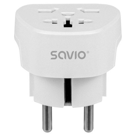 Adapter podróżny Savio AP-06 gniazdo globalne - wtyk EU