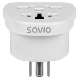 Adapter podróżny Savio AP-07 gniazdo globalne - wtyk US