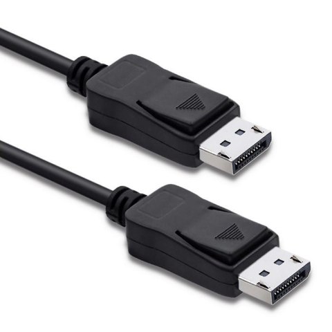 Kabel DisplayPort v1.4 Qoltec męski / DisplayPort v1.4 męski | 0,5m