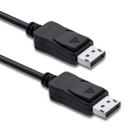 Kabel DisplayPort v1.4 Qoltec męski / DisplayPort v1.4 męski | 1,5m