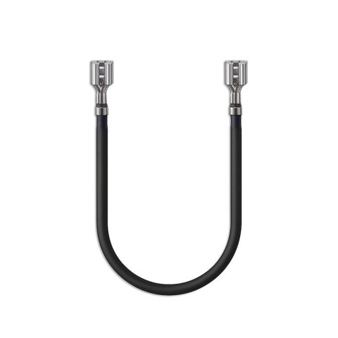 Kabel Qoltec przewód akumulatorowy wsuwka żeńska typu FASTON 250 | 20cm | Czarny