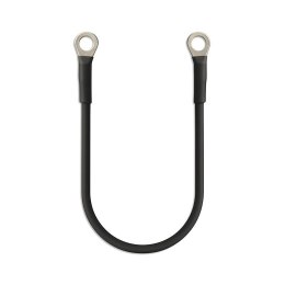 Kabel Qoltec przewód akumulatorowy z końcówkami konektorowymi M8 | Kabel z oczkiem 8mm | 20cm | Czarny