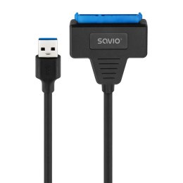 Kabel adapter Savio AK-68 USB-A 3.1 Gen 1 (M) - SATA (F) do dysków 2.5