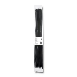 Opaska zaciskowa Qoltec | 4.8*500 | 50szt | nylon UV | Czarna