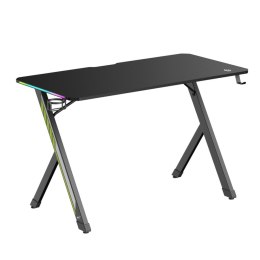 Biurko gamingowe NanoRS RS102, 75kg max, wysokość 750mm, czarne