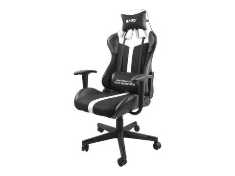 Fotel gamingowy Fury Avenger XL czarno-biały