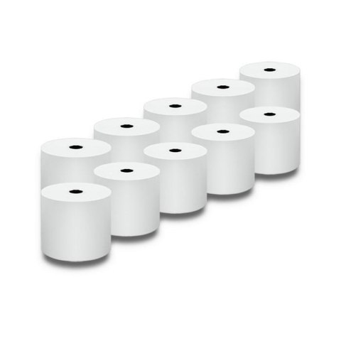 Rolka termiczna Qoltec 57x40 | 55g/m2 | 10szt. | BPA free