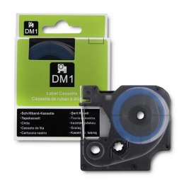 Rurka termokurczliwa Qoltec do drukarek DYMO D1 / DM1 | 12mm*1.5m | biała | Czarny nadruk