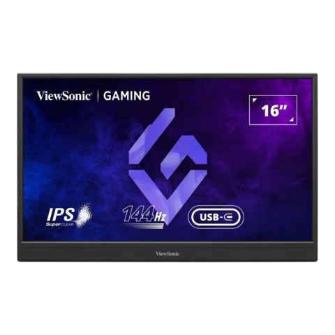Monitor ViewSonic 16" VX1654 IPS FHD 144Hz MiniHDMI 2xUSB-C głośniki