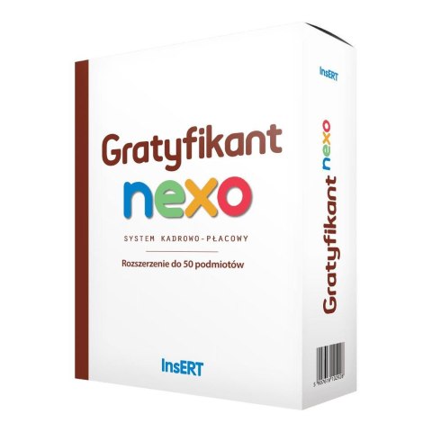 Oprogramowanie InsERT- Gratyfikant nexo PRO rozszerzenie do 50 podmiotów obsługiwanych przez biuro rachunkowe