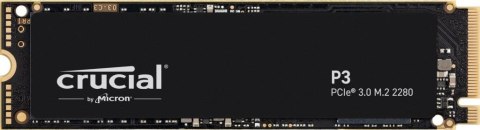 Dysk SSD Crucial P3 1TB M.2 2280 PCIe 3.0 NVMe (3500/3000 MB/s)