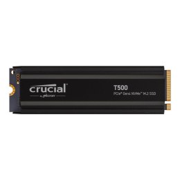 Dysk SSD Crucial T500 1TB M.2 PCIe 4.0 NVMe 2280 (7300/6800MB/s) z radiatorem