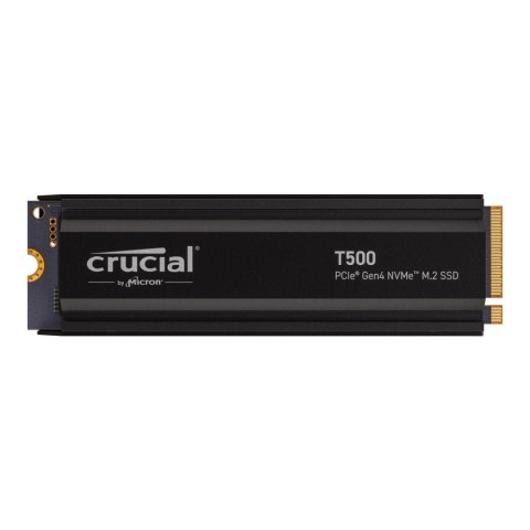 Dysk SSD Crucial T500 1TB M.2 PCIe 4.0 NVMe 2280 (7300/6800MB/s) z radiatorem
